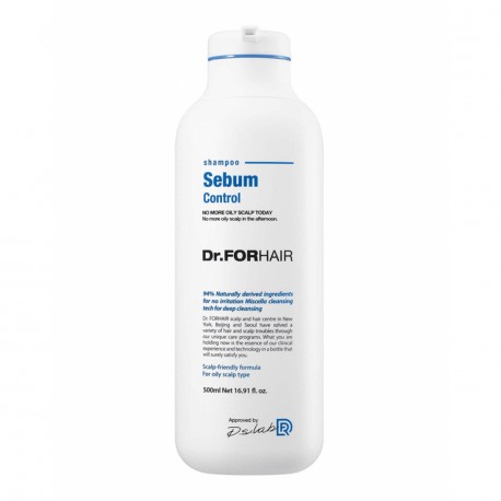Себорегулирующий шампунь для жирной кожи головы Dr.Forhair Sebum Control Shampoo
