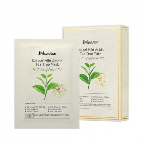Противовоспалительная маска с чайным деревом JM Solution Releaf Mild Acidic Tea Tree Mask