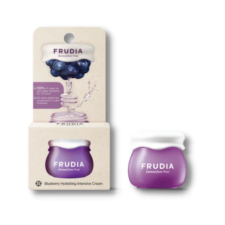 Интенсивно увлажняющий крем для лица с черникой в миниатюре Miniature Frudia Blueberry Hydrating INTENSIVE Cream