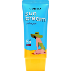 Крем солнцезащитный с морским коллагеном Consly - Daily protection sun cream SPF 50/PA+++, 50мл
