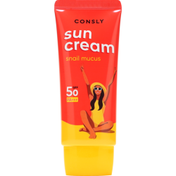 Крем солнцезащитный с муцином улитки Consly - Daily Protection Snail SPF 50/PA+++, 50мл