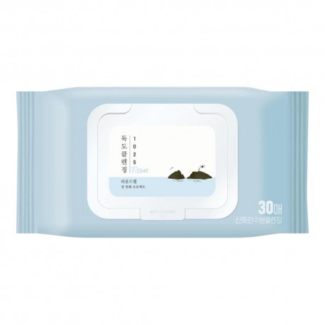 Салфетки для снятия макияжа Round Lab 1025 Dokdo Cleansing Tissue