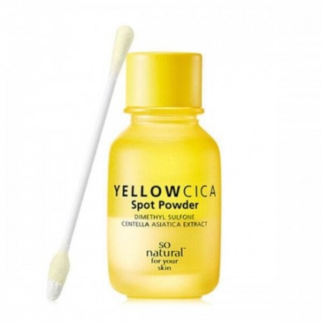 Двухслойная сыворотка точечного применения для проблемной кожи с каламином So Natural Yellow Cica Spot Powder