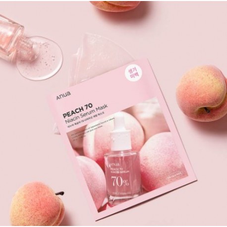 Тканевая маска с персиком для сияния кожи Anua Peach 70% Niacin Serum Mask