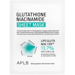 Маска с глутатионом и ниацинамидом APLB GLUTATHIONE NIACINAMIDE SHEET MASK