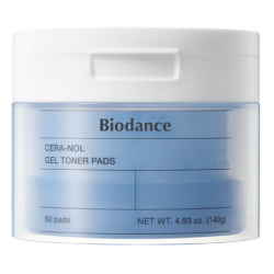 Восстанавливающие гелевые тонер-пэды для лица с керамидами Biodance Cera-nol Gel Toner Pads