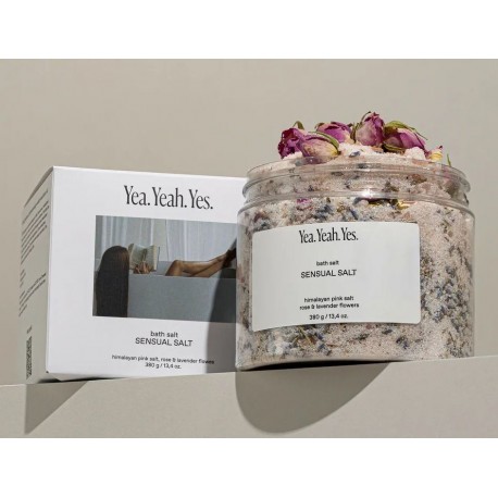 Соль для ванны SENSUAL SALT магниевая с цветками лаванды и чайной розы Yea.Yeah.Yes. SENSUAL SALT. BATH MEDITATION