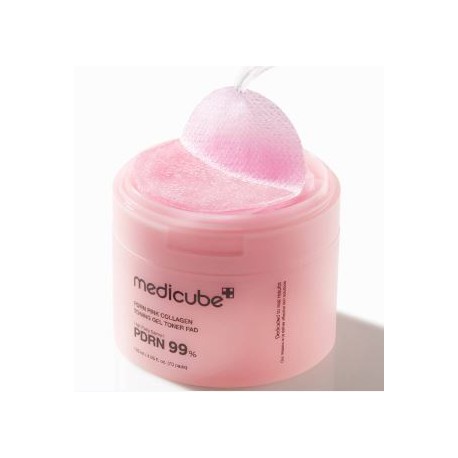 Гелевые тонер-пэды с ПДРН и коллагеном Medicube PDRN Pink Collagen Toning Gel Toner Pad