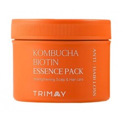 Маска от выпадения для волос и кожи головы Trimay Kombucha Biotin Anti-Hair Loss Essence Pack