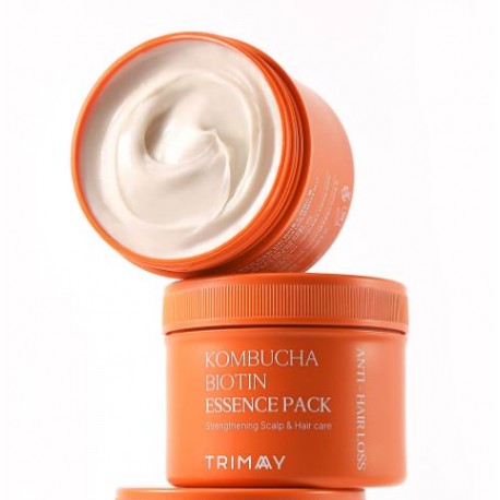 Маска от выпадения для волос и кожи головы Trimay Kombucha Biotin Anti-Hair Loss Essence Pack