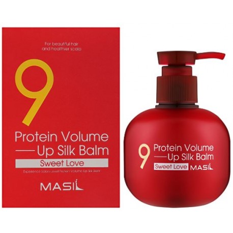 Несмываемый протеиновый бальзам для увеличения объема волос Masil 9 Protein Volume Up Silk Balm