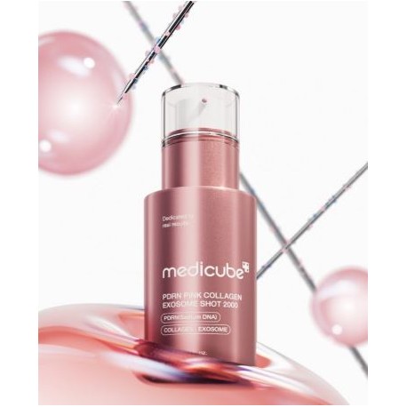 Сыворотка с микроиглами и экзосомами Medicube PDRN Pink Exosome Shot Serum 2000 