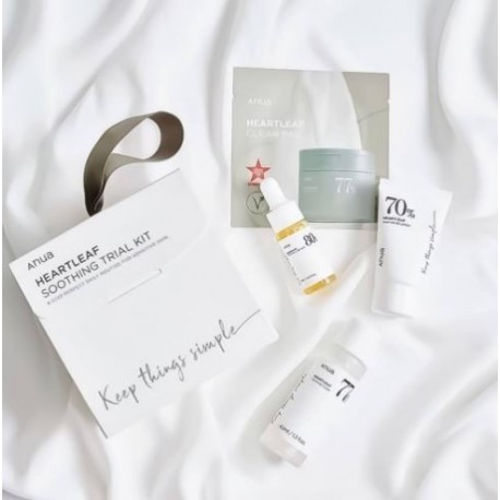 Набор миниатюр для ухода за кожей с экстрактом хауттюйнии ANUA Heartleaf Soothing Trial Kit с повреждённой упаковкой