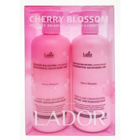 Шампунь и кондиционер для сухих и поврежденных волос Lador New-Plex Balancing Cherry Blossom 2 Set