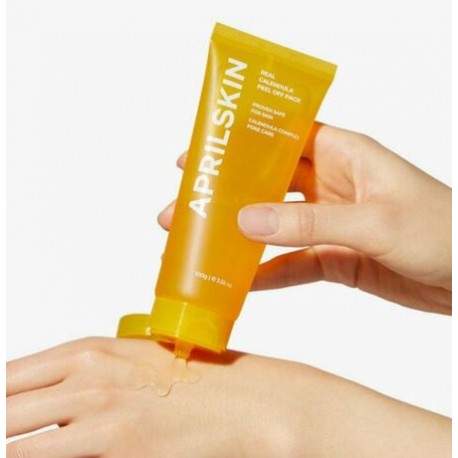 Успокаивающая маска-пленка с экстрактом календулы APRILSKIN Calendula Peel Off Pack