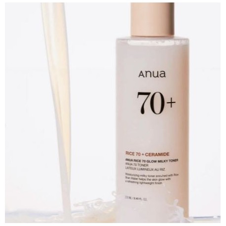 Питательный молочный тонер с рисовым экстрактом и керамидами ANUA Rice 70 Glow Milky Toner