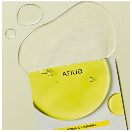 Осветляющая тканевая маска с цитрусовыми экстрактами Anua Green Lemon Vita C Blemish Serum Mask