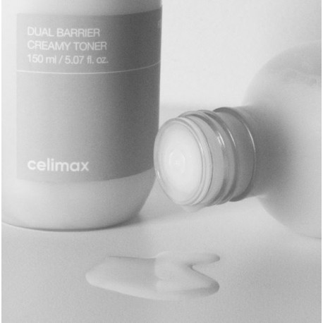 Тонер увлажняющий с молочной текстурой для сухой кожи Celimax Dual barrier creamy toner