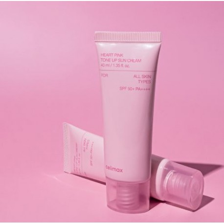Cолнцезащитный крем Celimax Heart Pink Tone Up Sun Cream SPF50+ PA++++
