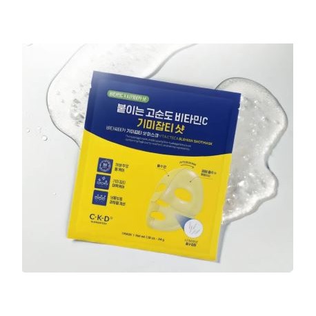 Маска для лица выравнивающая с витамином С CKD Vita C teca blemish shot mask