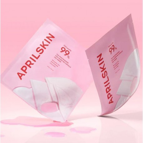Гидрогелевая маска с транексамовой кислотой и ниацинамидом APRILSKIN TXA Niacinamide Collagen 99 Capsule Gel Mask