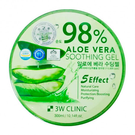 3W Clinic Aloe Vera Soothing Gel 98%