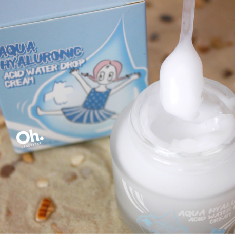 Фото крема с гиалуроновой кислотой Elizavecca Aqua Hyaluronic Acid Water Drop Cream