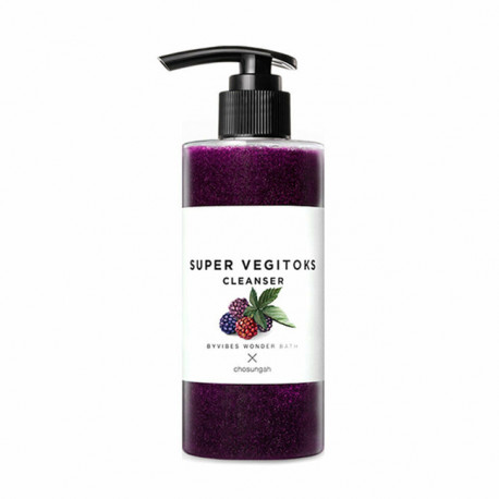 Детокс гель для умывания Wonder Bath Super Vegitoks Cleanser-Purple