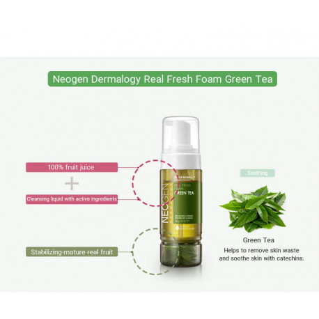 Neogen Dermalogy Real Fresh Foam Cleanser Green Tea 