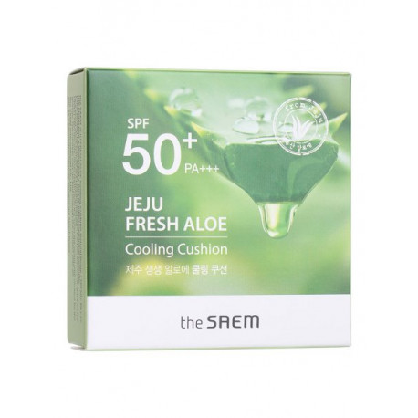 The Saem Jeju Fresh Aloe Cooling Cushion Natural Beige SPF50