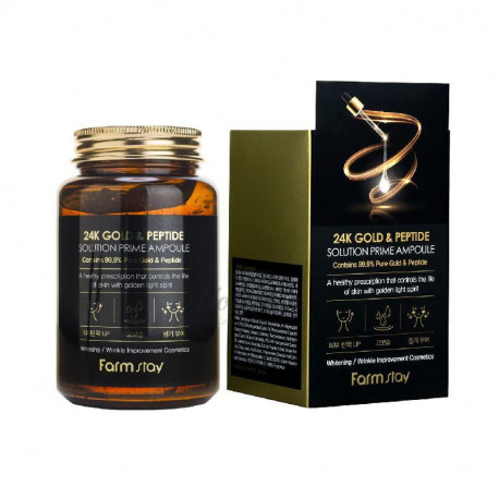 FARMSTAY 24K Gold &amp; Peptide Solution Prime Ampoule