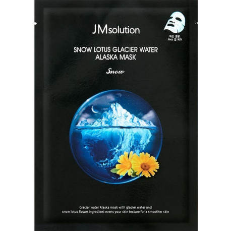 JMsolution Snow Lotus Glacier Water Alaska Mask Snow