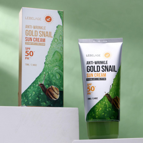 Lebelage Anti-Wrinkle Gold Snail Sun Cream SPF50+ PA+++