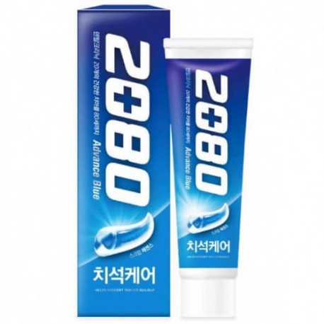 Отбеливающая зубная паста с гранулами 2080 Advance Blue Toothpaste Scrub Essence 