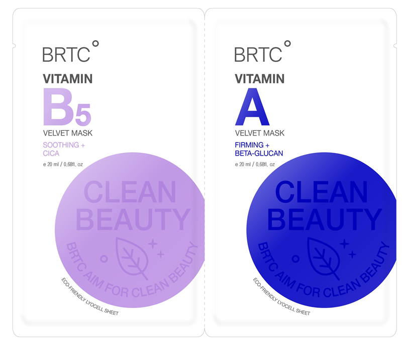 Дуэт витаминных масок BRTC Vitamin B5 Mask & Vitamin A Mask
