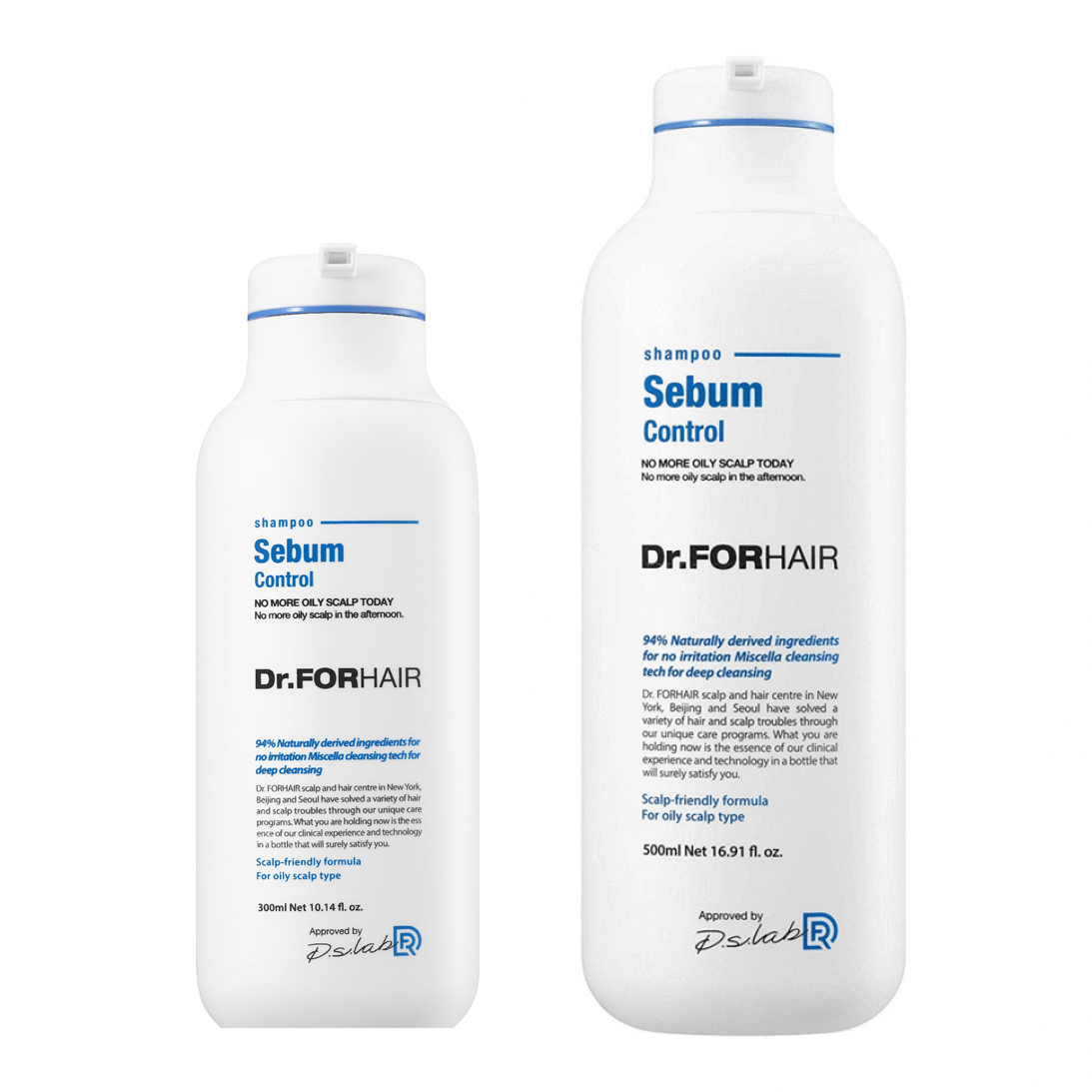 Себорегулирующий шампунь для жирной кожи головы Dr.Forhair Sebum Control Shampoo