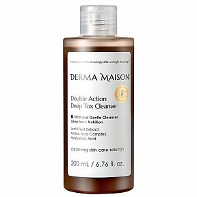 MEDI-PEEL Derma Maison Double Action Deep Tox Cleanser (200ml) Глубокоочищающее средство для лица