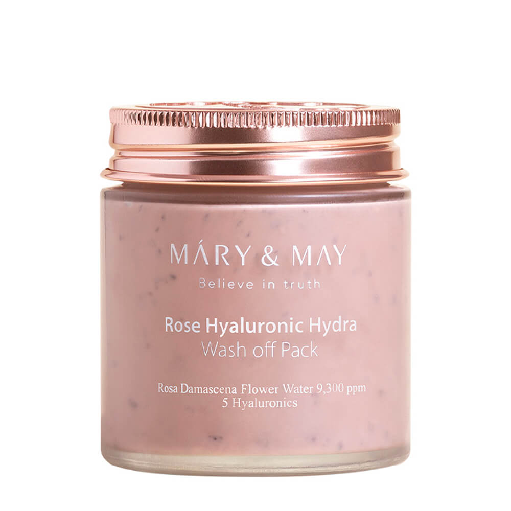 Глиняная маска для глубокого увлажнения Mary&May Rose Hyaluronic Hydra Clow Wash off Pack